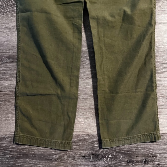 Urban Outfitters BDG Dayton Herringbone Twill Pants Olive Green Size 32 Classic - Picture 8 of 13